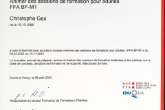 Certificat FSEA,  FFA - M1